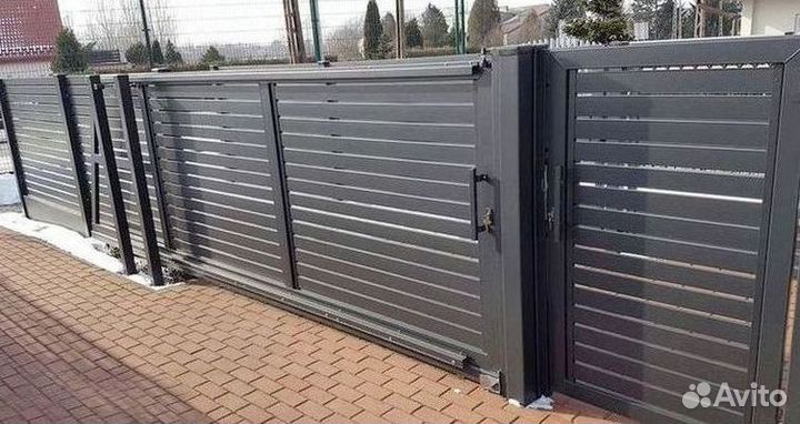 Откатные ворота под ключ