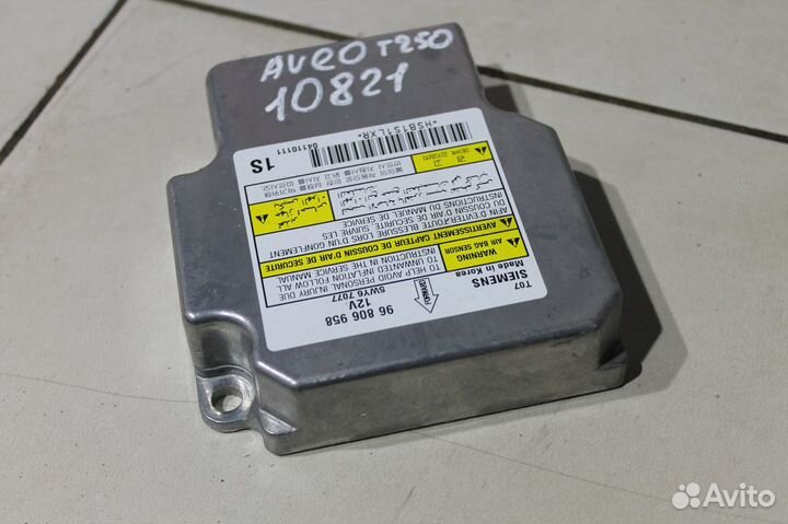 Безопасность srs Chevrolet Aveo T250