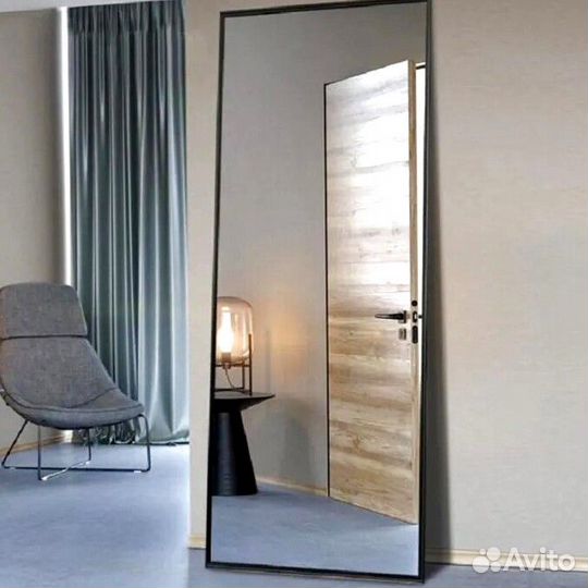 Зеркало Loft в алюминиевой раме 180*80