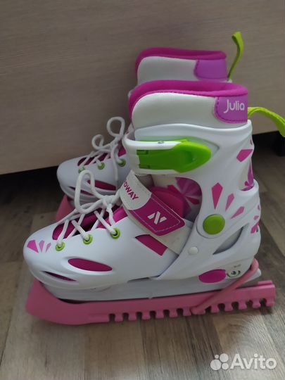 Коньки 30-33р, раздвижные