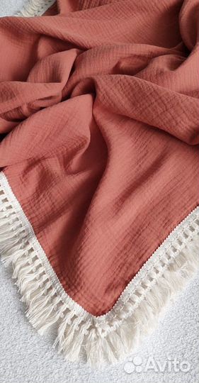 Муслиновый плед новый