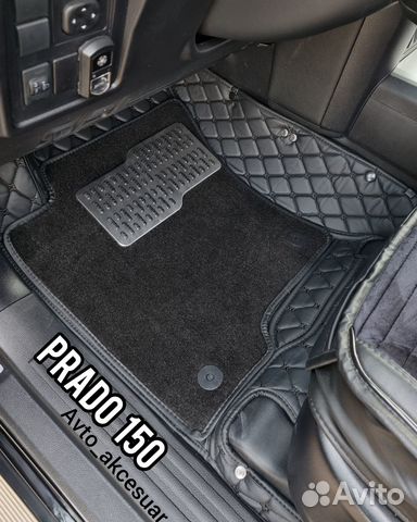 3D Коврики Toyota Land Cruiser Prado 150 - Черные