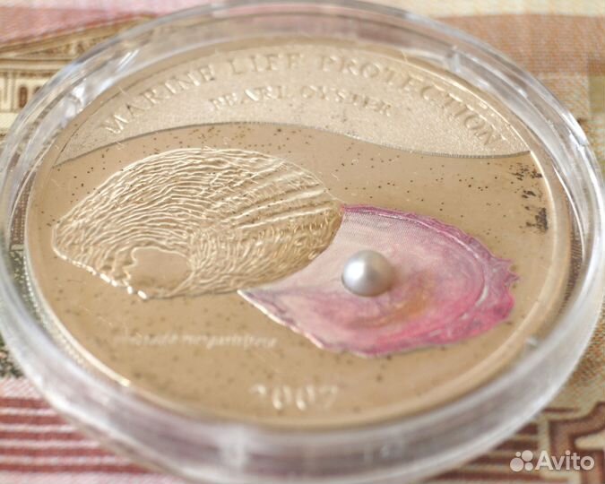 5 долларов 2007 Палау. Жемчужина. Сертификат