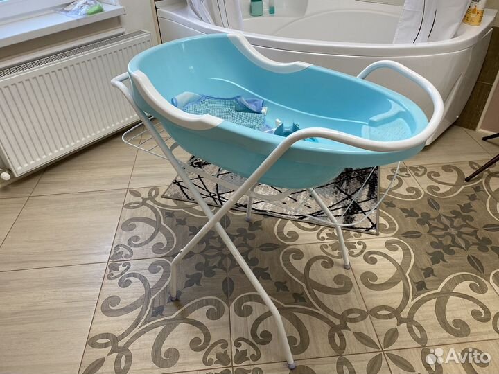 Детская ванночка с подставкой. Комплект