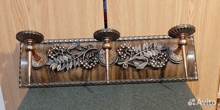 Подсвечник настенный сувенирный СССР Калинка 1983