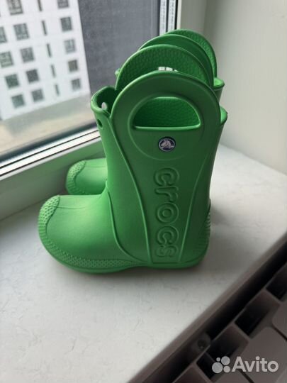 Резиновые сапоги crocs детские