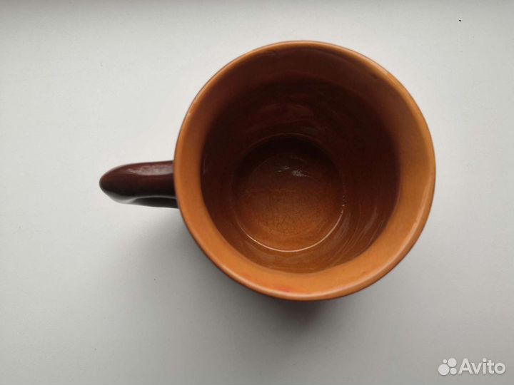 Кружка из глины ручная работа