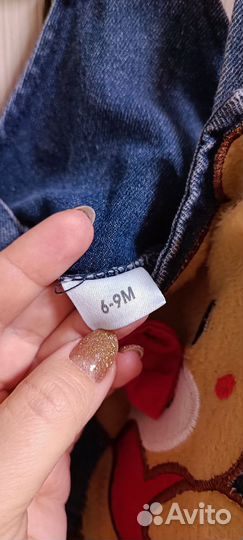 Полукомбинезон джинсовый