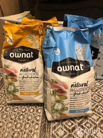 Корм для кошек grandin, ownat, mealfeel