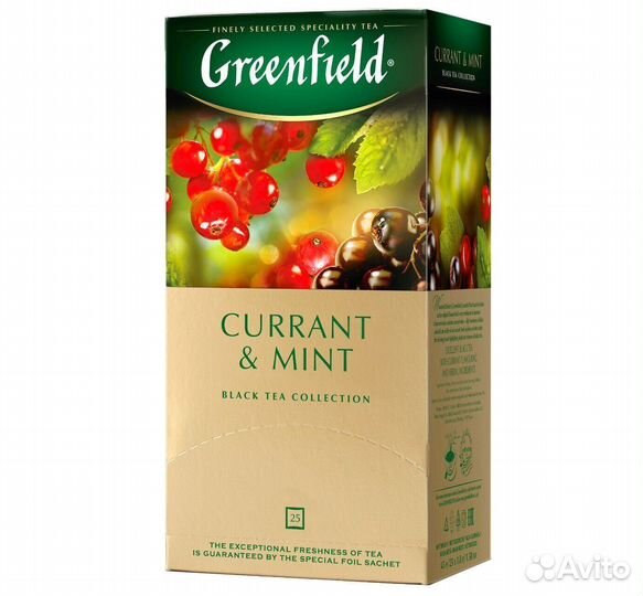 Опт - Чай Greenfield Currant & Mint Чёрный 25па