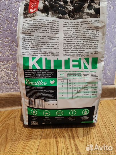 Корм для котят