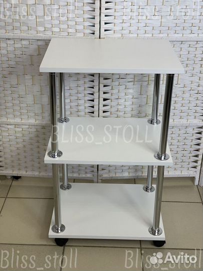 Этажерка на колесиках. Тележка косметологическая