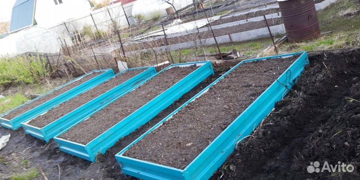 Грядка оцинкованная 1м х 5м х 32см