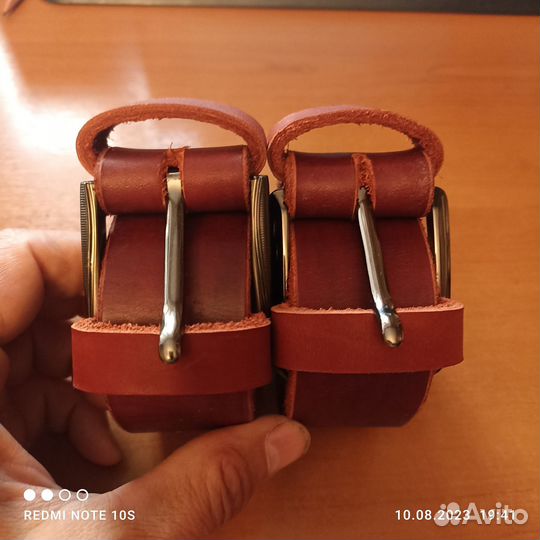 Мужской кожаный ремень ручной работы 40 мм