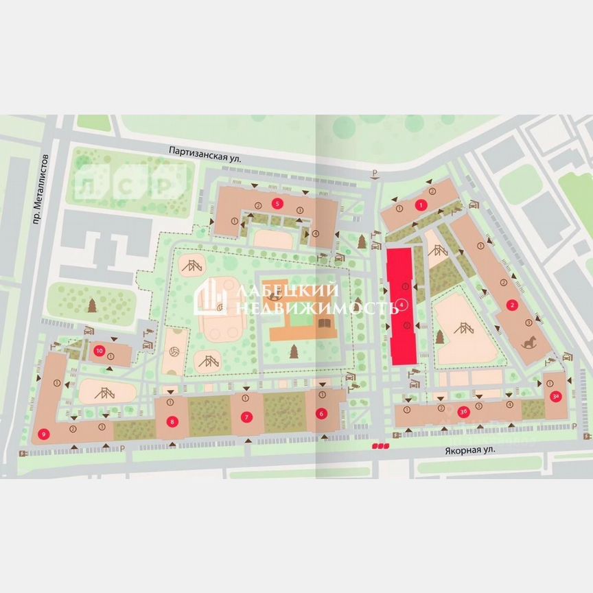 1-к. квартира, 34,2 м², 9/12 эт.