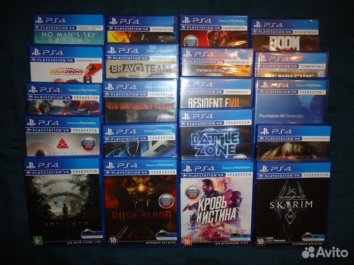Диски PS4 для Sony PlayStation VR