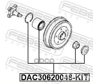 DAC30620048-KIT р/к подшипника ступицы задний