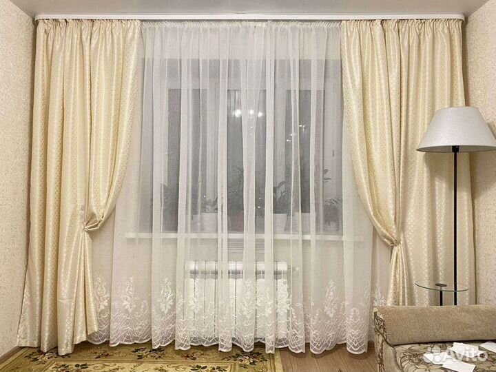 Тюль новый лен на метраж