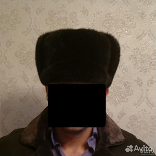 Шапка норковая мужская 60 размер