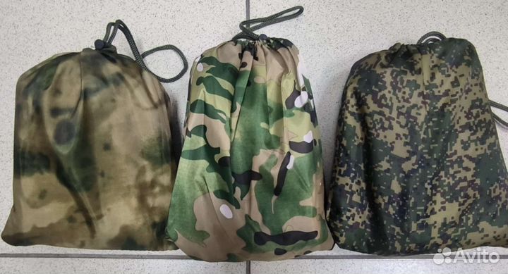 Плащ дождевик/пончо мох, мультикам, пиксель