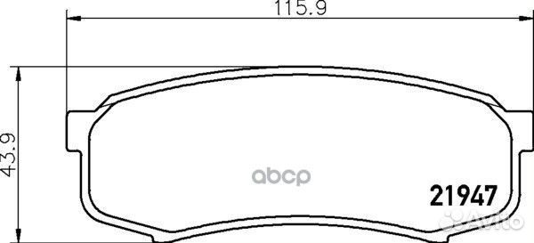 Колодки тормозные дисковые Strong Ceramic зад