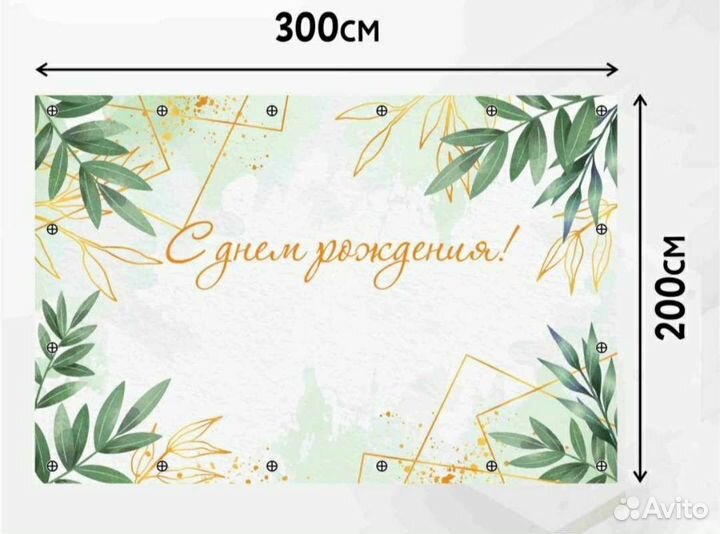 Баннер с днем рождения