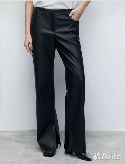Брюки экокожа прямые