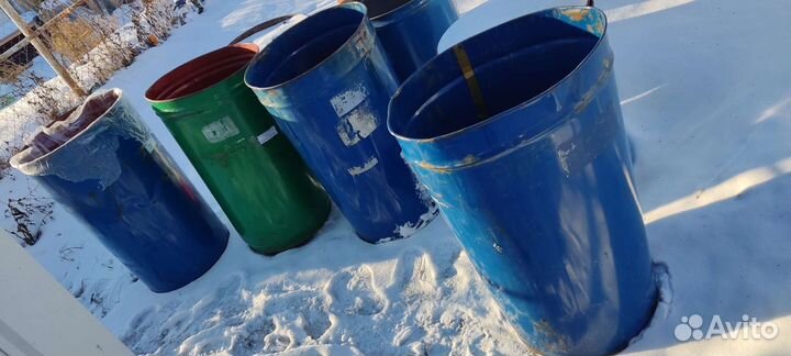 Бочка металлическая бу 200л