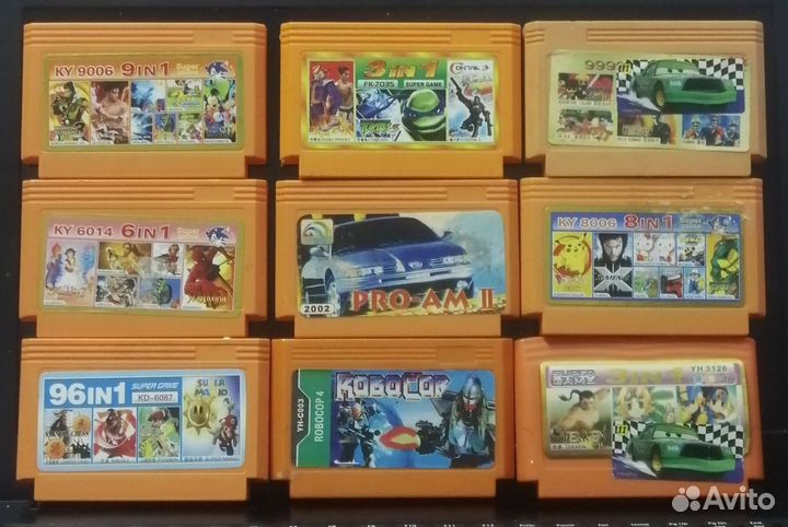 Картриджи dendy