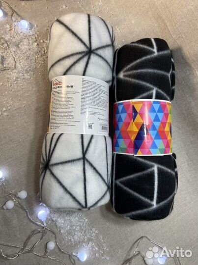 Пледы флисовые 170*130 IKEA стиль