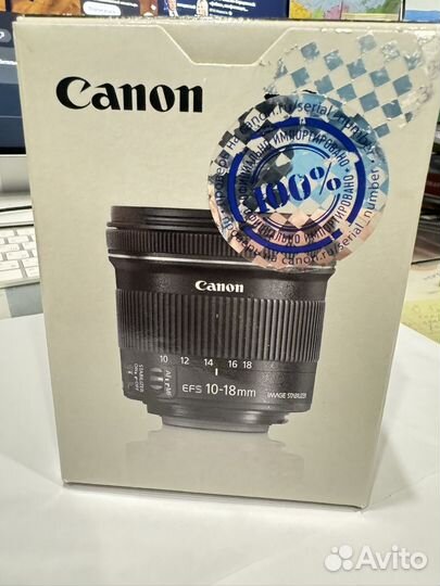 Объектив canon EFS 10-18 mm