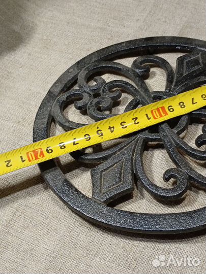 Подставка под горячее чугун Винтаж