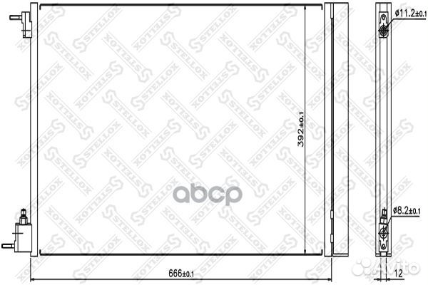 10-45185-SX радиатор конд Opel Insignia all 08