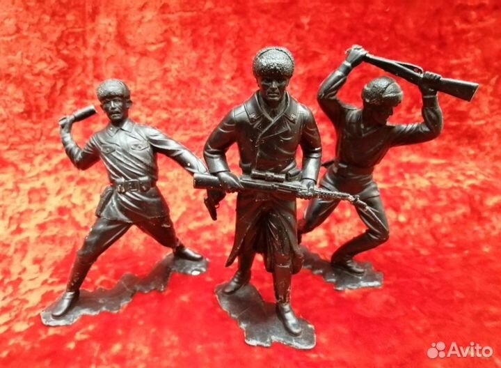 Солдатики. Пехота ркка. дзи. 6 шт. СССР