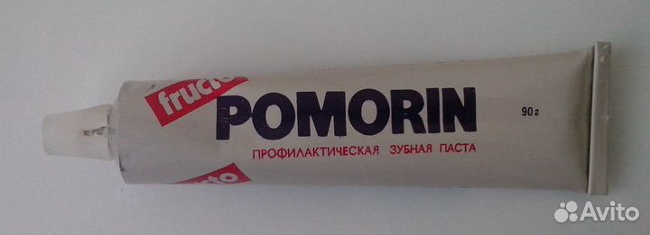 Зубная паста Pomorin, СССР; Splat 