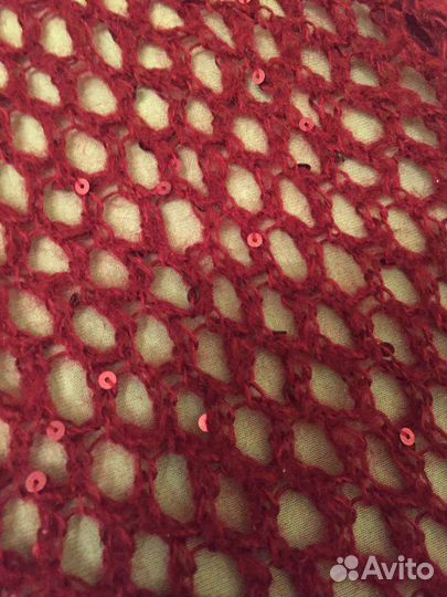 Палантин (мохер) с паетками