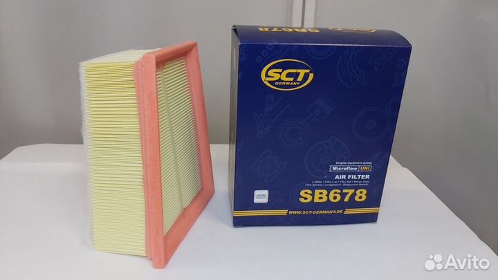 Фильтр воздушный двигателя SCT SB 678 renault