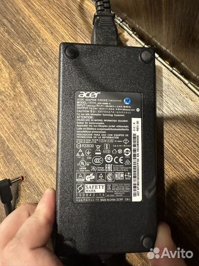 Блок питания acer 19.5v 9.32a 180w 5.5x1.7 разъем