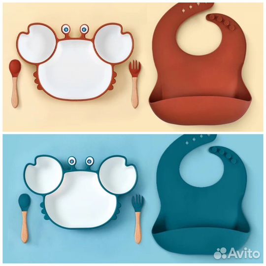 Силиконовая посуда для малышей