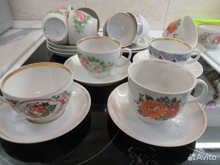 Чашки и чайные пары СССР и РФ пополняемые