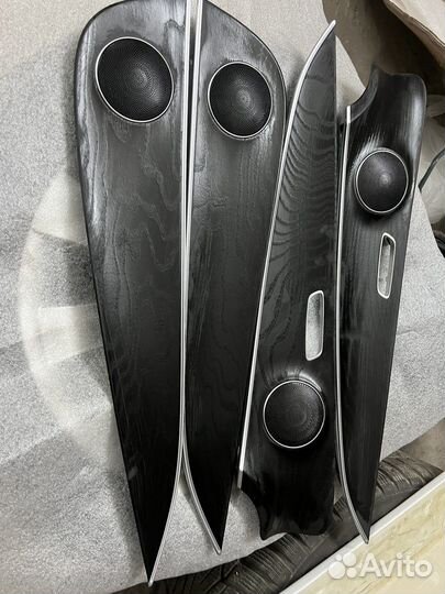 Отделка дверей w213 черный ясень комплект