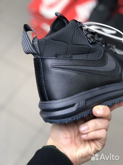 Зимние Nike Air Force 1 Lunar Duckboot (с мехом)