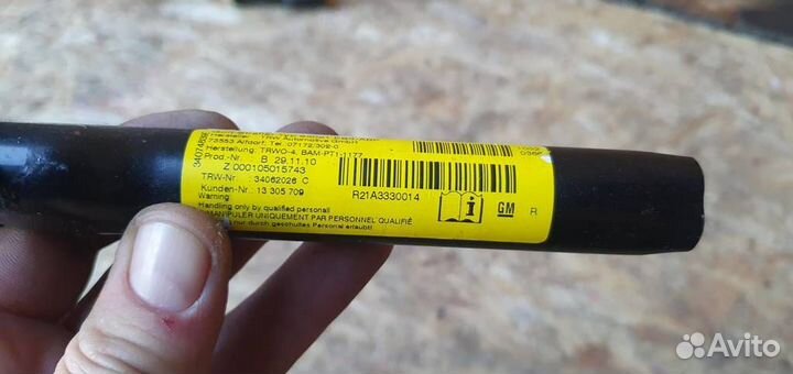 Преднатяжитель ремня правый Opel Meriva B 2010-20