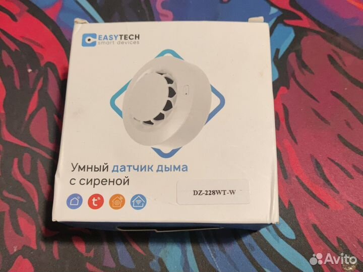 Умный беспроводной Wi-Fi датчик дыма автономный