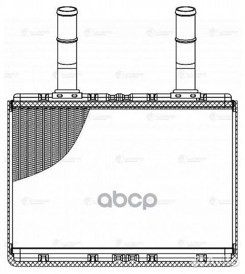 Радиатор отопителя LRH0822 luzar