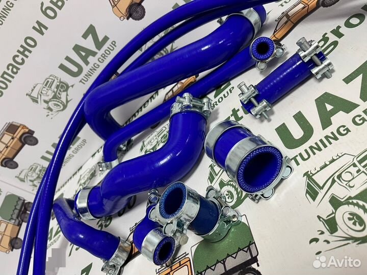 Патрубки силикон. УАЗ Хантер дв. 409 Евро-2, 3, 4