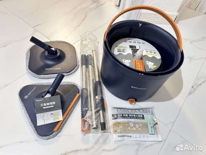 Умная швабра с ведром и отжимом