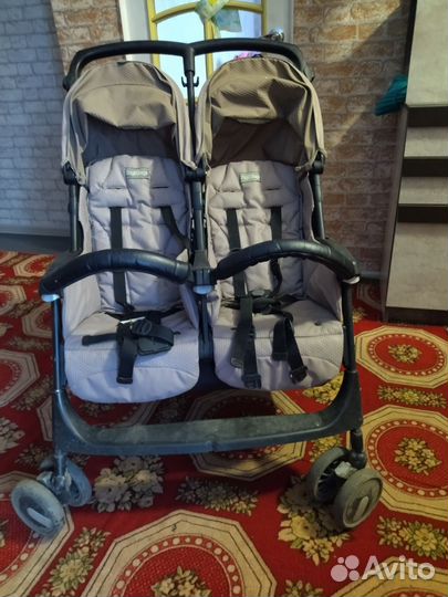 Коляска для двойни летняя прогулочная