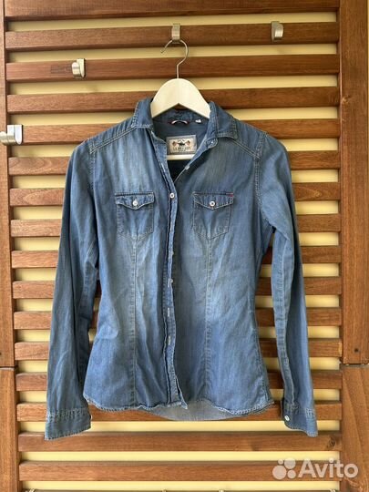 Детская джинсовая рубашка u.s polo assn