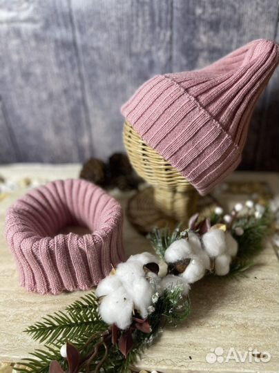 Детская шапка и снуд